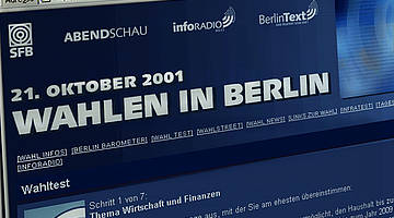 Screenshot des Wahltests für Sender Freies Berlin