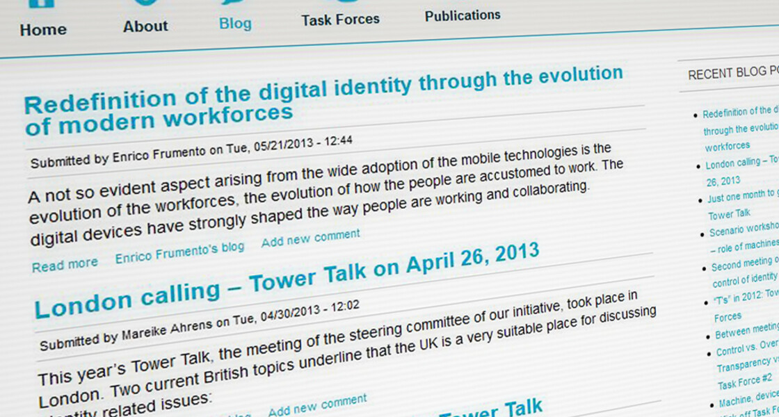 Blog Giesecke & Devrient Screenshot des Blogs
