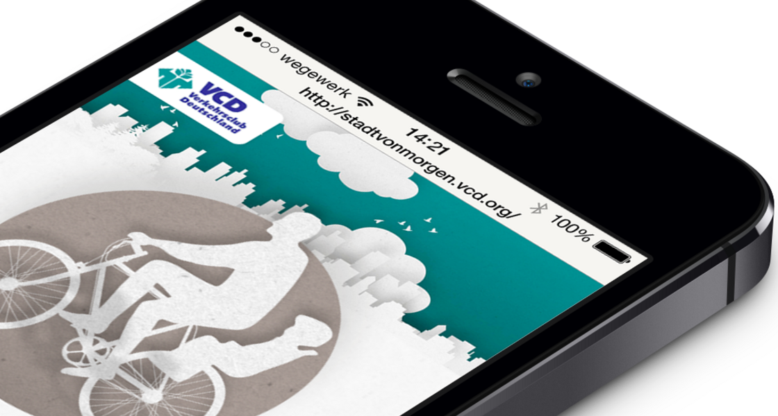 Mobile Ansicht der Spendenseite. Darstellung der mobilen Version der Internetseite