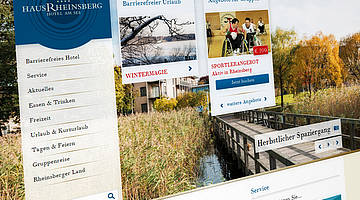 Bild der Startseite der Webseite www.hausrheinsberg.de