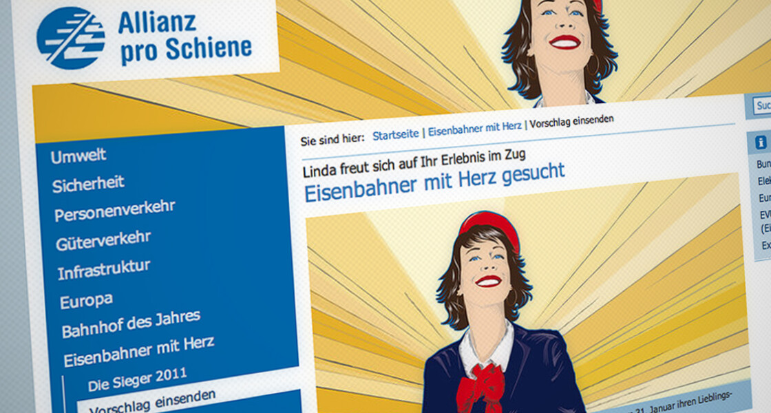 Startseite Allianz pro Schiene Bild der Startseite von Allainz pro Schiene