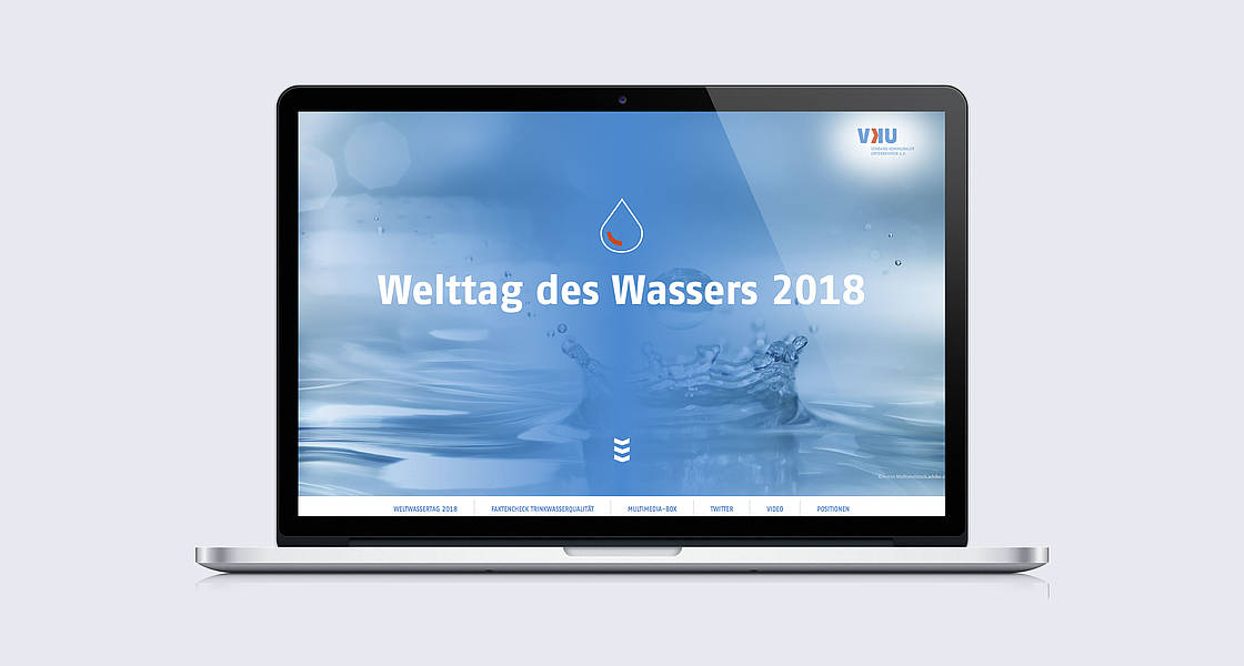 Statseite der Kampagne Tag des Wassers 2018.