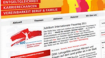 Screenshot der Kampagnenwebsite DGB Frauen