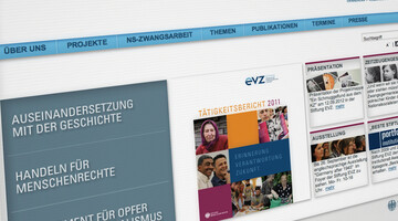 Screenshot Stiftung "Erinnerung, Verantwortung und Zukunft"