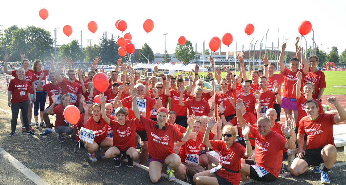 Potsdamer Schlösserlauf 2016: Das Läuferteam der Aktion „Brandenburg gegen Darmkrebs“