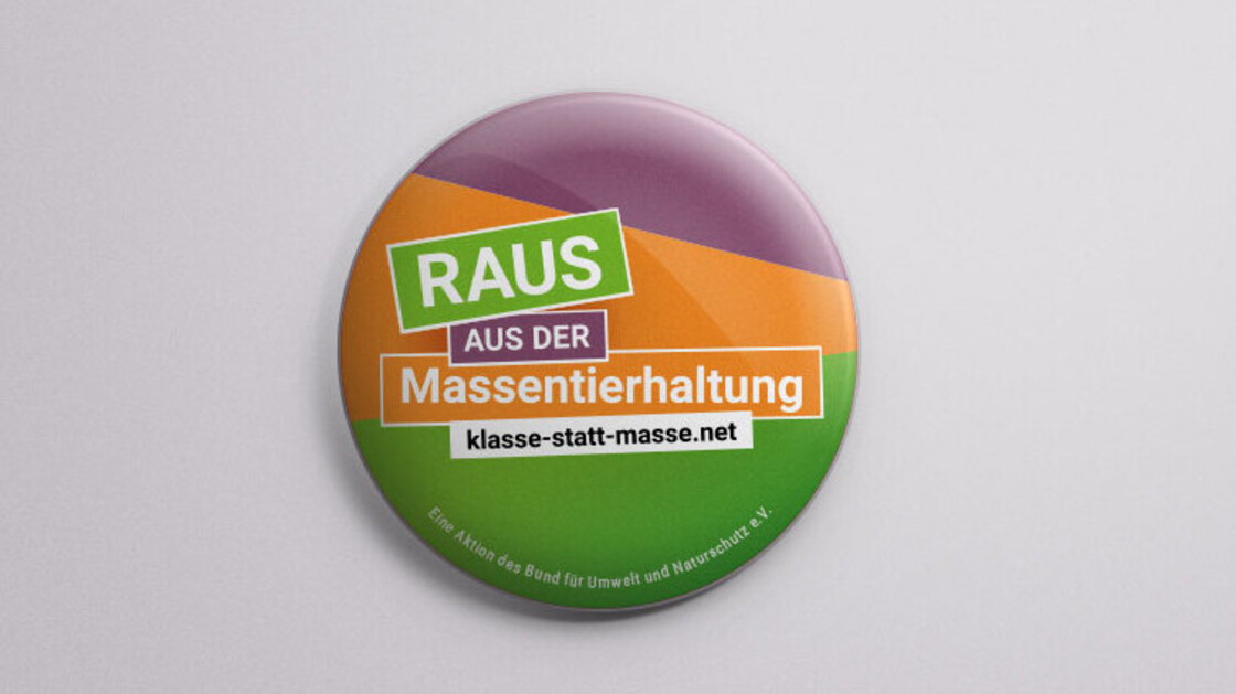 Sticker mit Kampagnenclaim