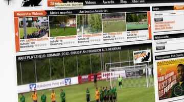 Screenshot of the dates page