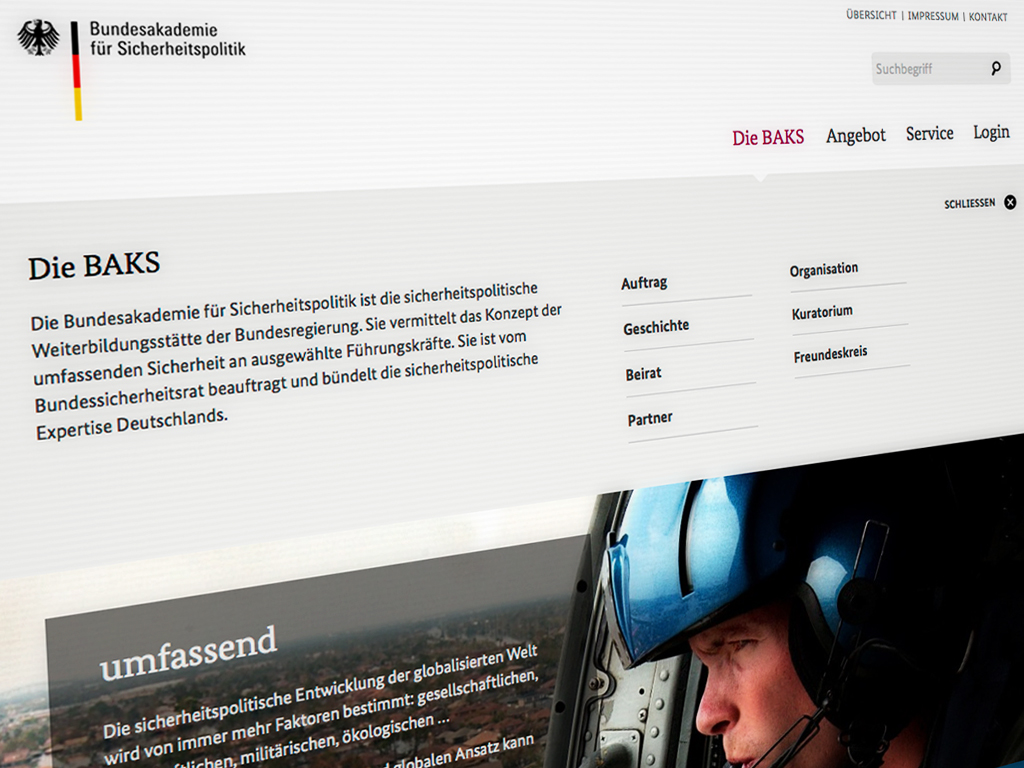 Getaggter Artikel auf der Webseite Bundesakademie für Sicherheitspolitik Bild eines getaggten Artikels auf der Webseite der Bundeakademie für Sicherheitspolitik.