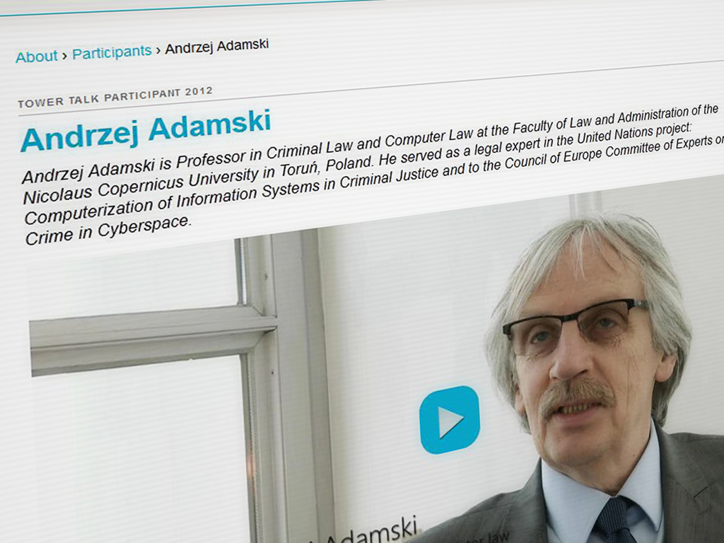 Screenshot der Video-Seite Ansicht der Video Interviews