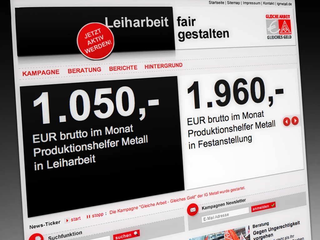 IGM 11 Start Screenshot der Startseite