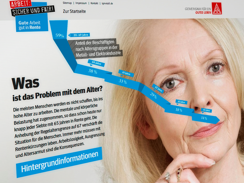 Infografik zum Thema Altersunterschiede Infografik zum Thema Altersunterschiede in Metallbetrieben