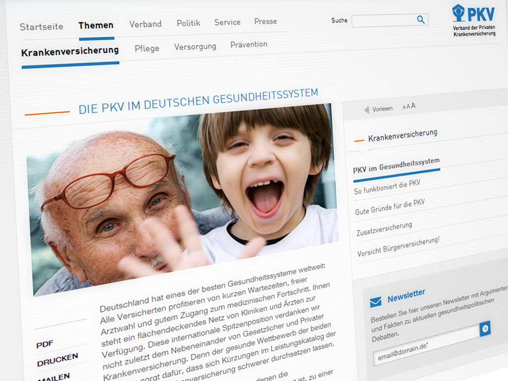 Klar strukturierte Startseite mit Direkteinstiegen, Kanalisierung von Zielgruppeninteressen und Bühne mit Themenspecials Klar strukturierte Startseite mit Direkteinstiegen, Kanalisierung von Zielgruppeninteressen und Bühne mit Themenspecials