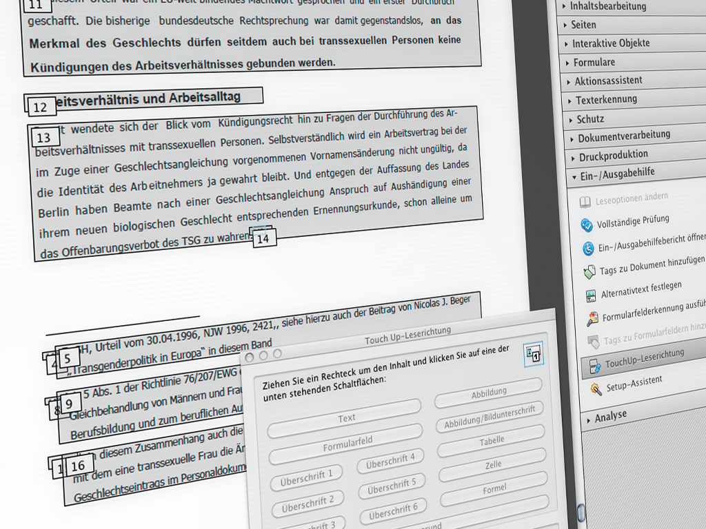 Ausschnitt eines brarrierefreien PDF-Dokuments. Ausschnitt eines brarrierefreien PDF-Dokuments.